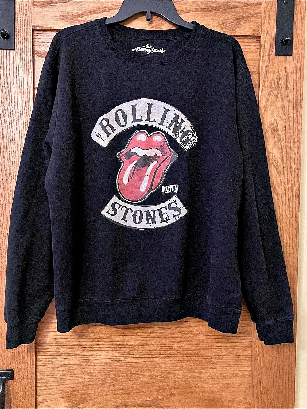 The Rolling Stones US Tour '78 Crewneck Sweatshirt Black Large